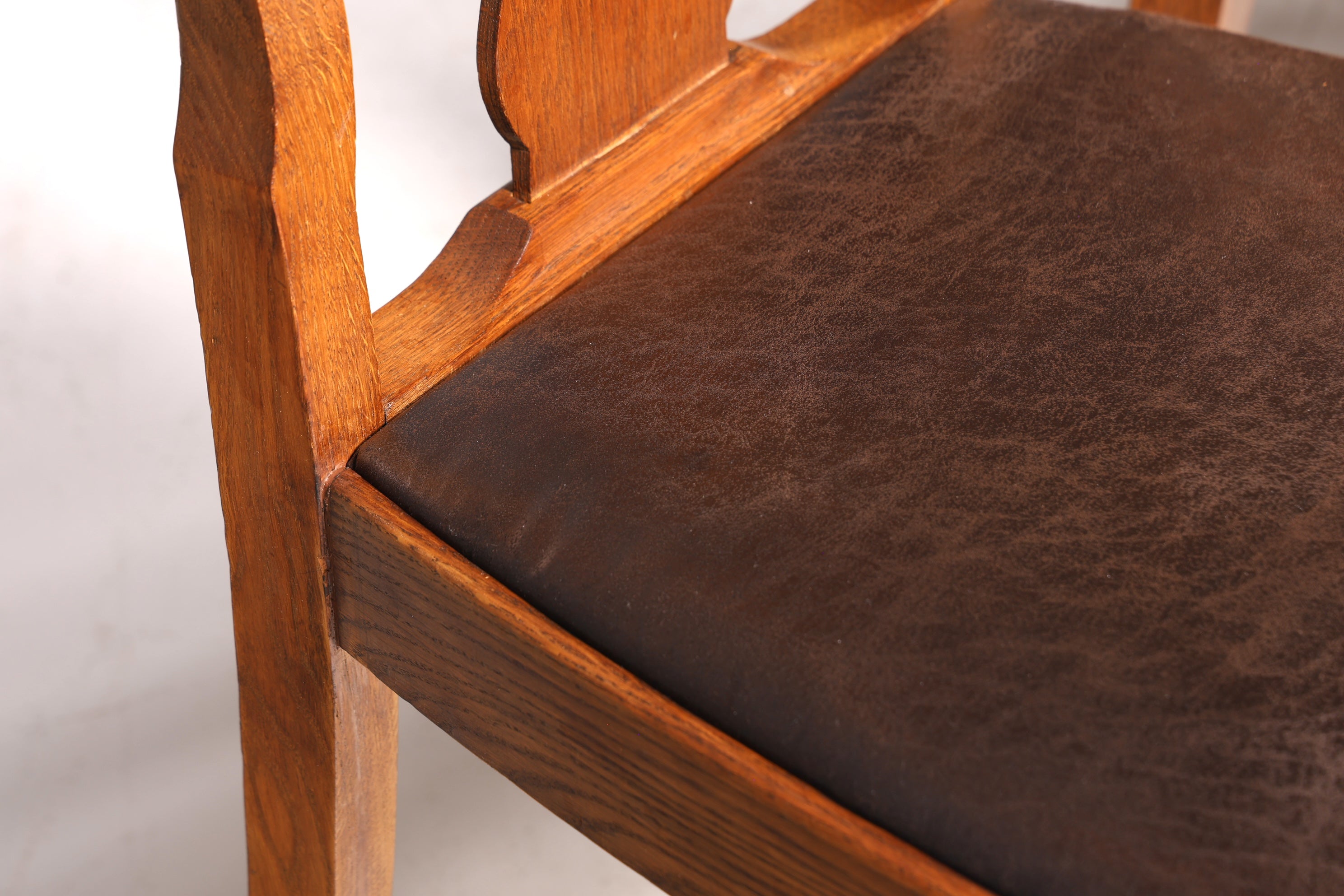 Lot de 6 magnifiques chaises Art Nouveau (vers 1910), chaises de cuisine Chippendale, chaises de salle à manger.