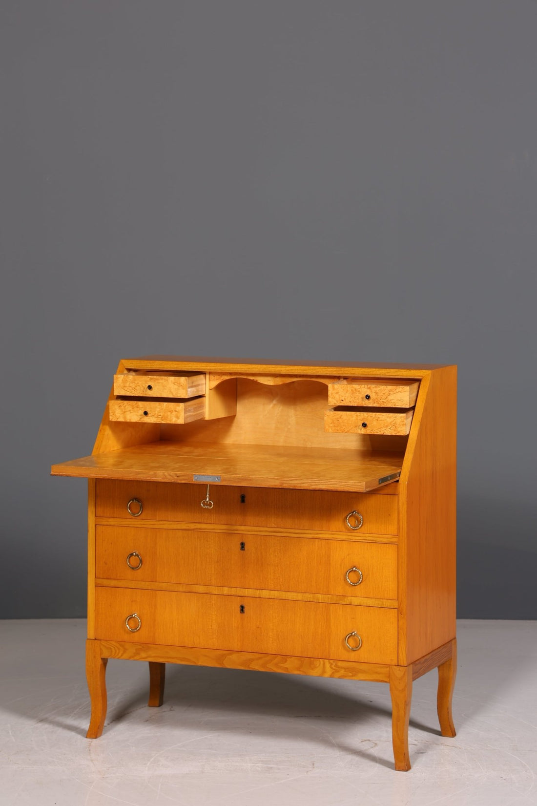 Stilvolle Mid Century Sekretär Danish Design Retro Büro Schrank Vintage Büro Kommode