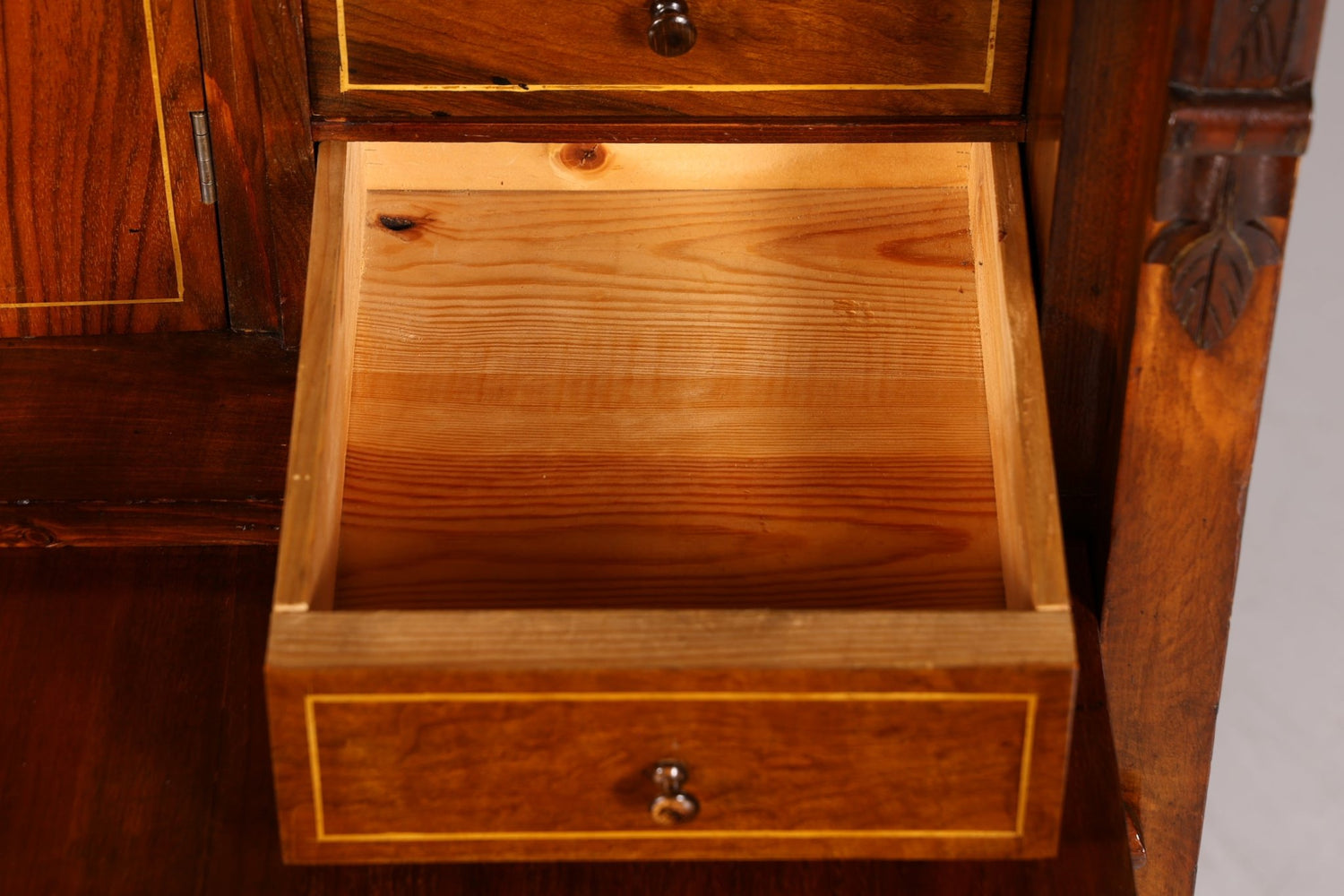 Stilvoller Gründerzeit Sekretär Vertiko Highboard Louis Philippe Kommode um 1880