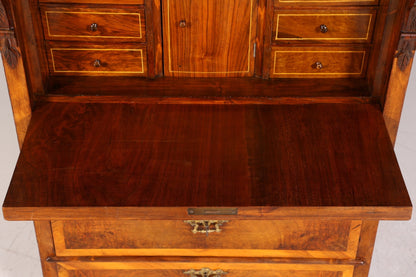 Stilvoller Gründerzeit Sekretär Vertiko Highboard Louis Philippe Kommode um 1880