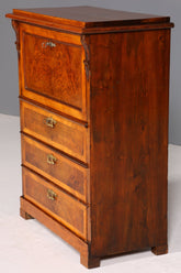 Stilvoller Gründerzeit Sekretär Vertiko Highboard Louis Philippe Kommode um 1880