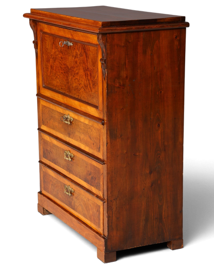 Stilvoller Gründerzeit Sekretär Vertiko Highboard Louis Philippe Kommode um 1880