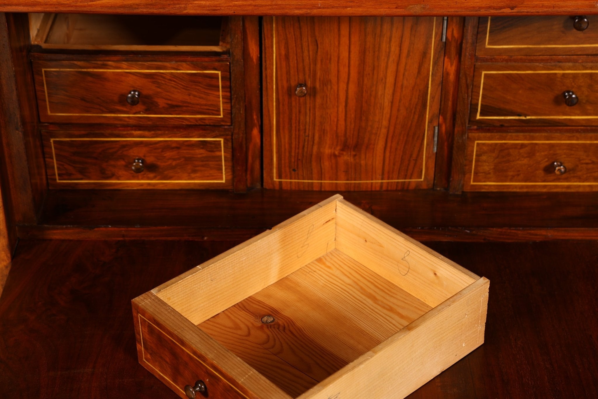 Stilvoller Gründerzeit Sekretär Vertiko Highboard Louis Philippe Kommode um 1880