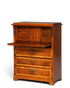 Stilvoller Gründerzeit Sekretär Vertiko Highboard Louis Philippe Kommode um 1880