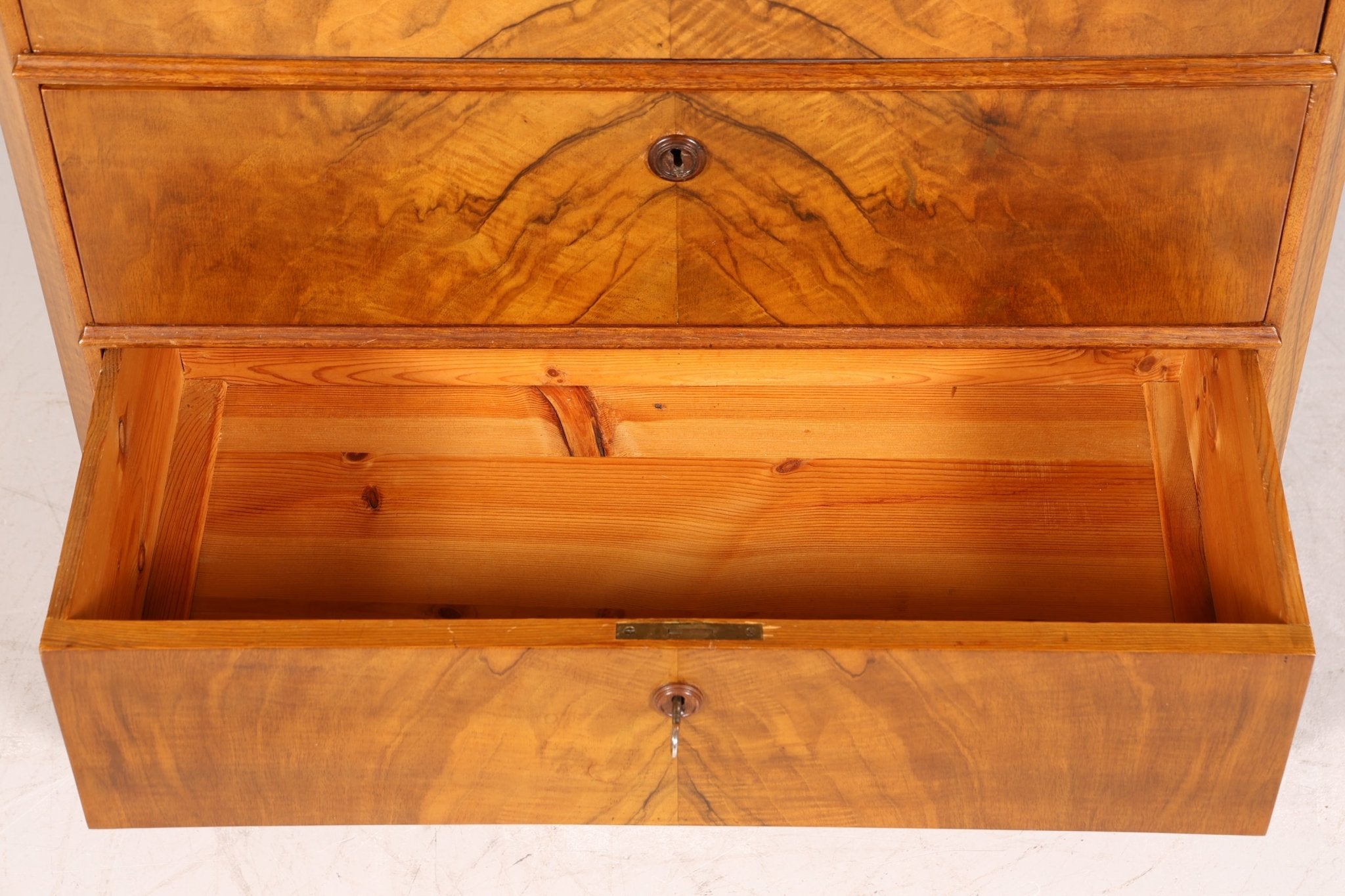 Stilvoller Louis Philippe Sekretär Biedermeier Vertiko Jugendstil Antik Kommode um 1880 Schreibkommode