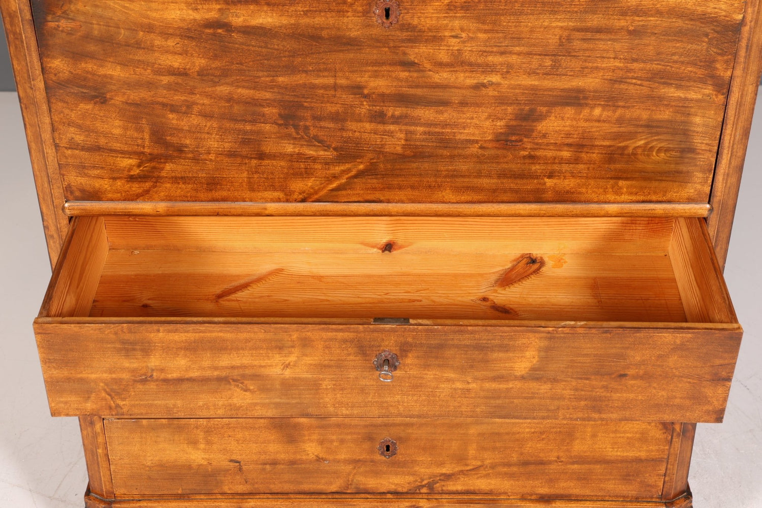 Stilvoller Louis Philippe Sekretär Vertiko Gründerzeit Kommode um 1880 Schreibkommode