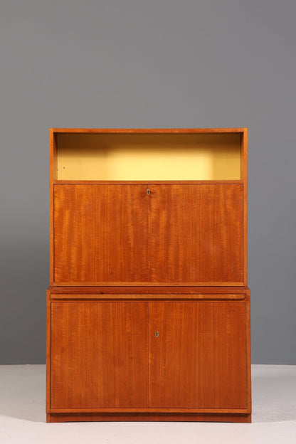 Wunderschöner Mid Century Schrank Vintage Highboard Sekretär Holz Regal Retro Vertiko 60s